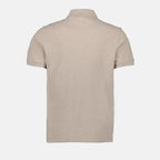 Light Beige Polo, Ami de Coeur, AMI Paris, Luxury Polo Shirt, Designer Clothing
