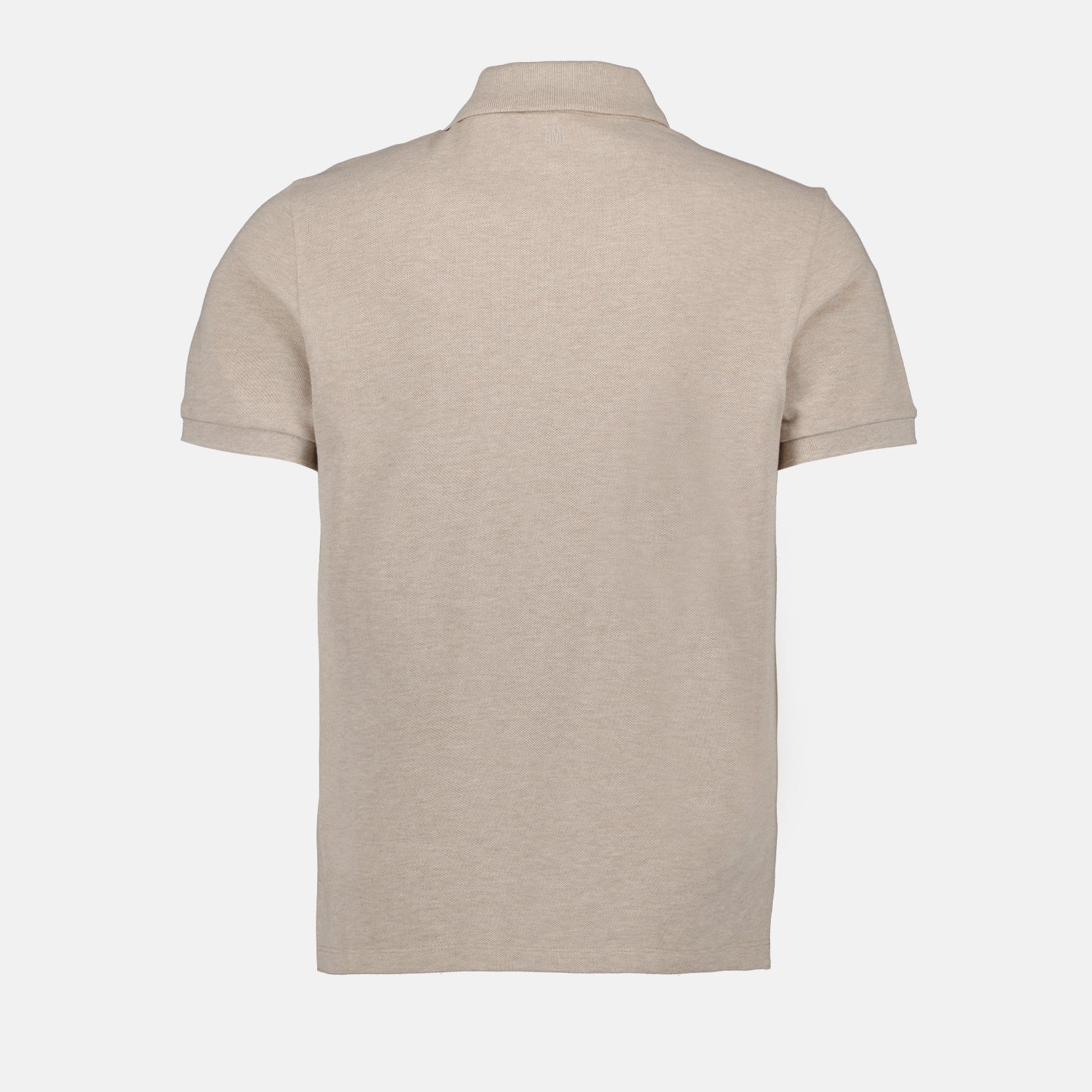 Light Beige Polo, Ami de Coeur, AMI Paris, Luxury Polo Shirt, Designer Clothing
