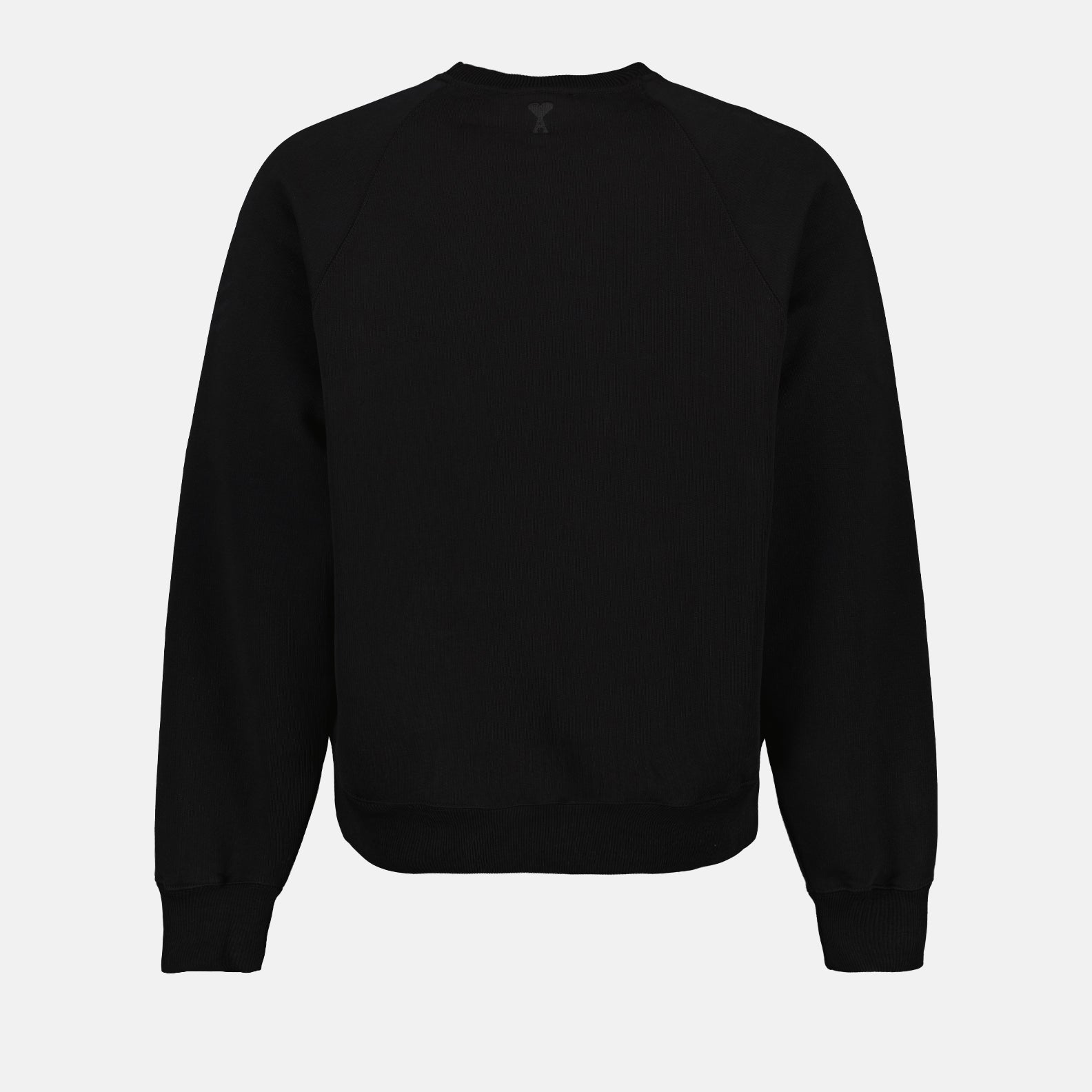 Ami Paris, Embroidered Sweatshirt, Luxury Fashion, Black Sweatshirt, High-End Clothing