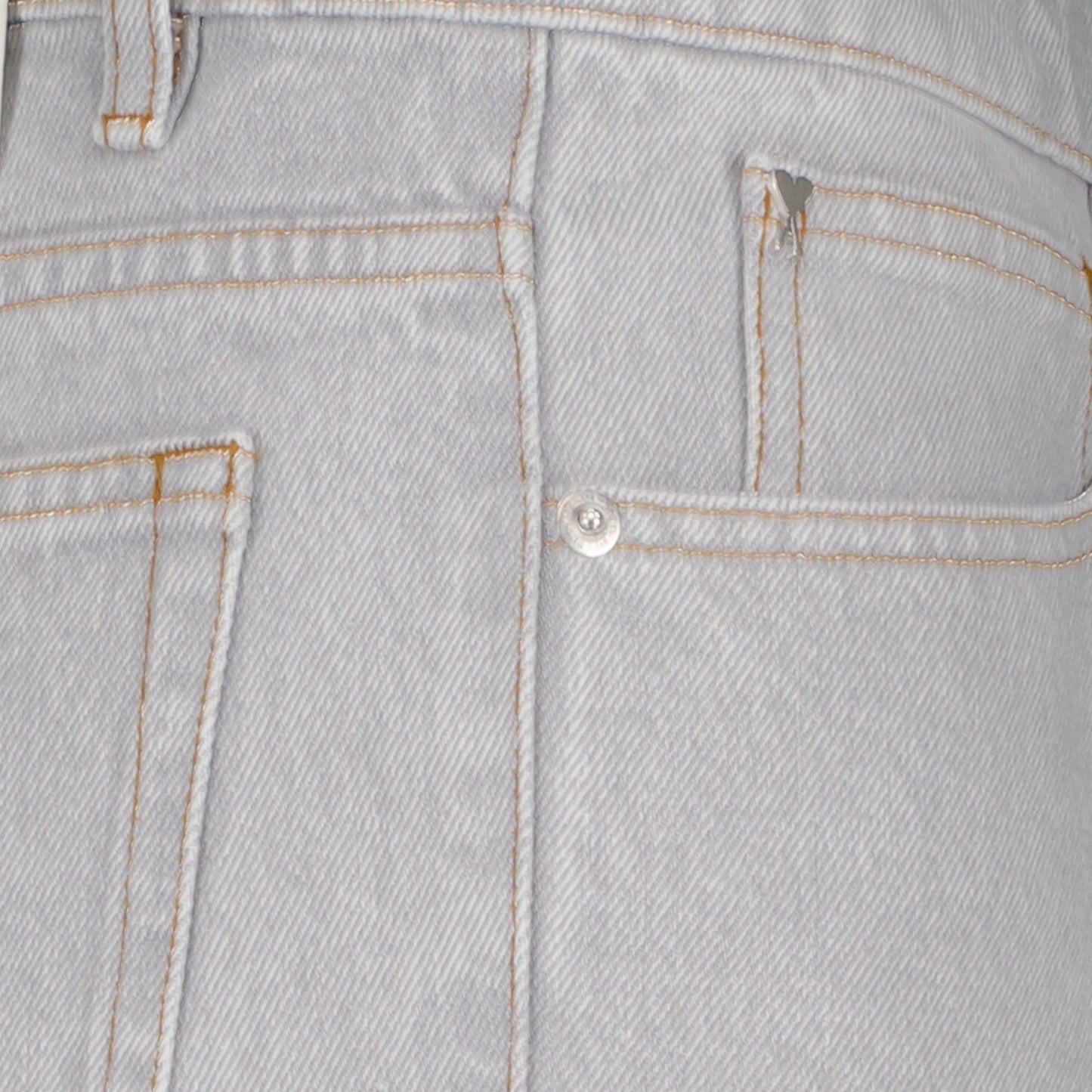 Grey washed jeans, AMI Paris straight jeans, luxury men's denim, grey straight-leg jeans, high-end fashion jeans