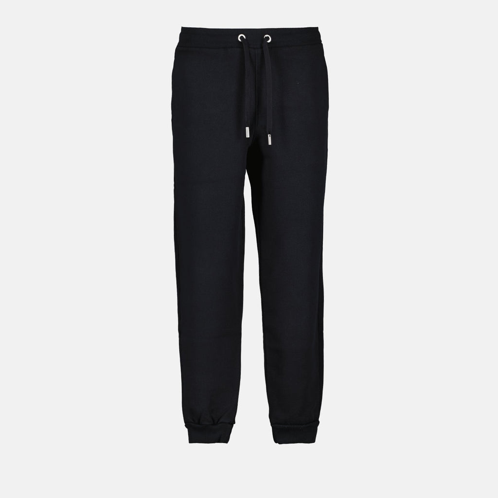 Ami de Coeur, black jogger pants, AMI Paris, luxury joggers, elegant sportswear