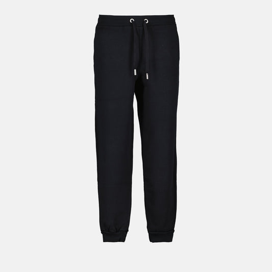 Ami de Coeur, black jogger pants, AMI Paris, luxury joggers, elegant sportswear