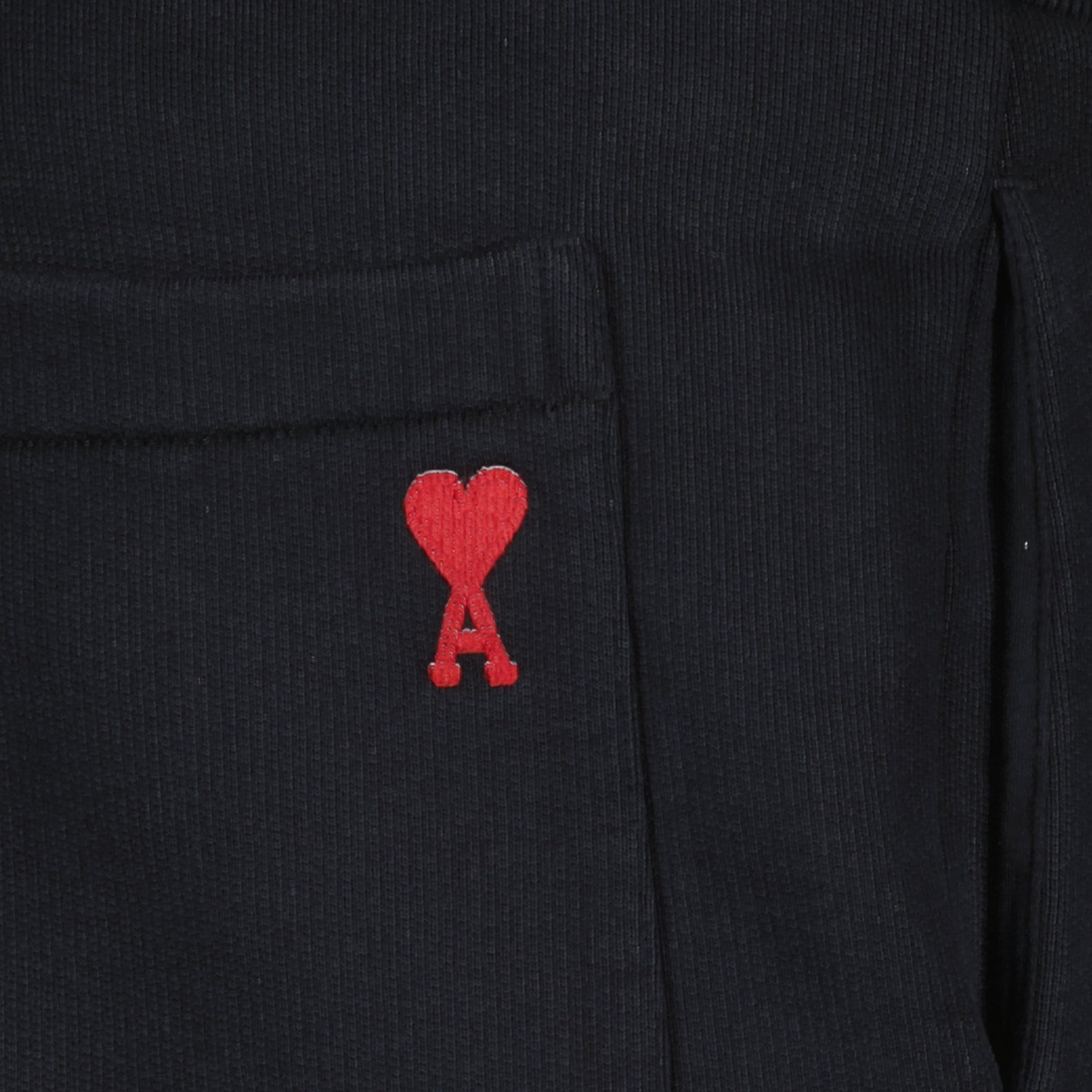 Ami de Coeur, black jogger pants, AMI Paris, luxury joggers, elegant sportswear