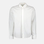 Classic white shirt, AMI Paris shirt, elegant white shirt, luxury wardrobe staple, timeless fashion piece