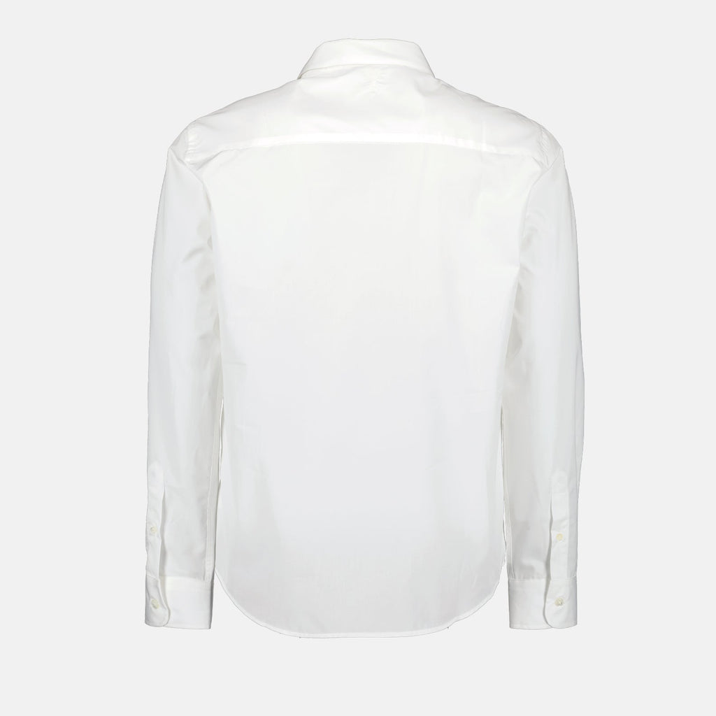 Classic white shirt, AMI Paris shirt, elegant white shirt, luxury wardrobe staple, timeless fashion piece