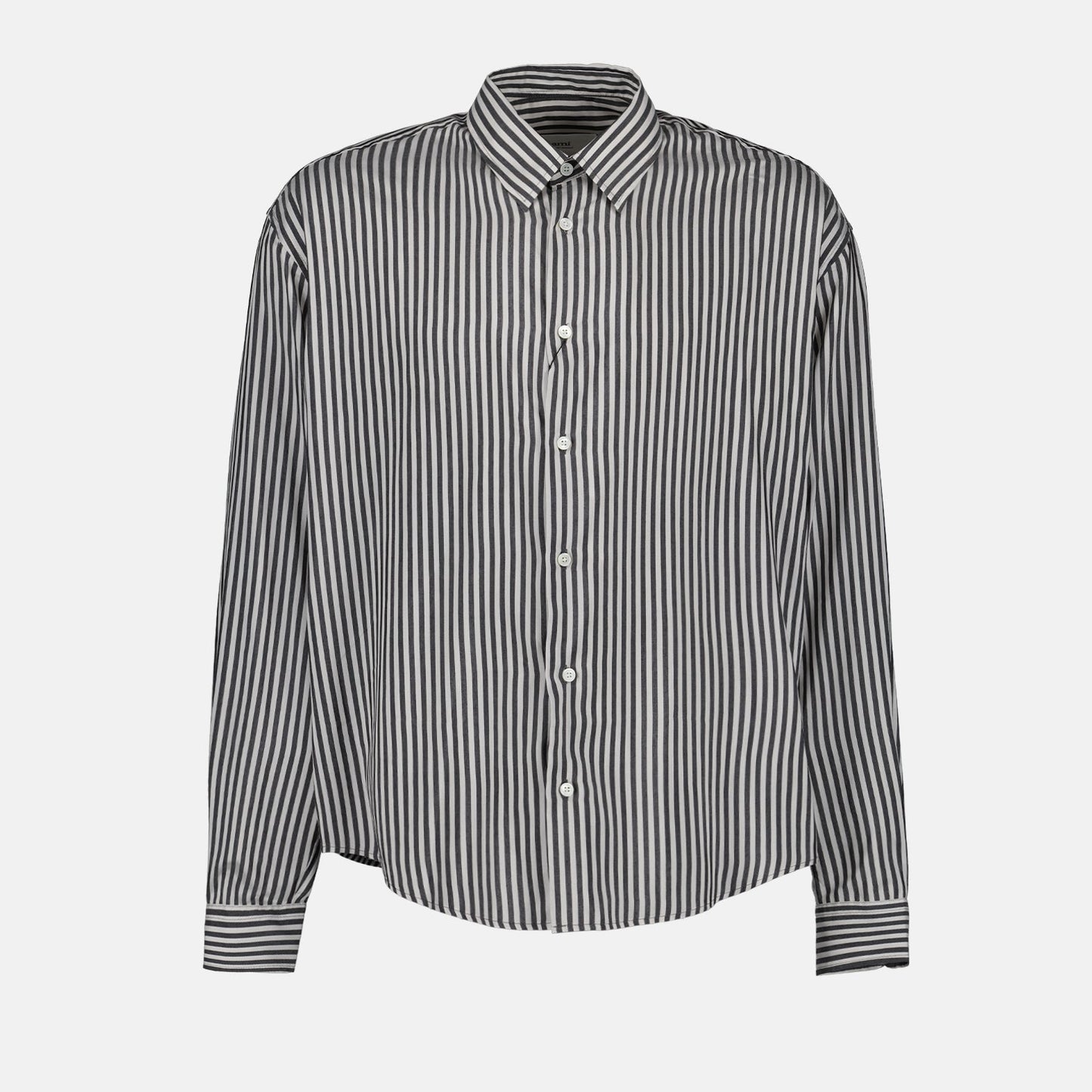 striped shirt, AMI Paris, luxury clothing, black and white shirt, high-end fashion