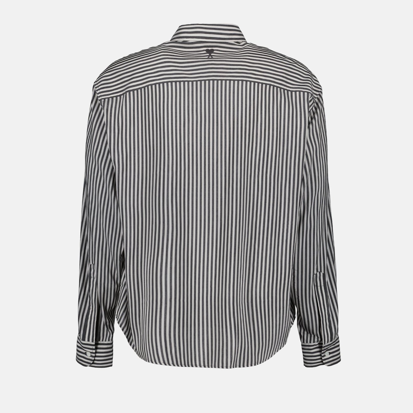 striped shirt, AMI Paris, luxury clothing, black and white shirt, high-end fashion