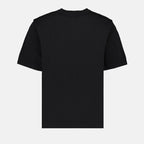 Ami Paris, embroidered T-shirt, luxury black tee, high-end fashion, designer clothing