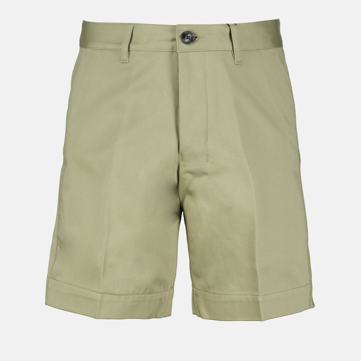 chino shorts, AMI Paris, luxury fashion, sage green shorts, high-end menswear