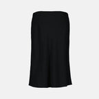 Jupe Midi Noire en Viscose