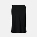 Jupe Midi Noire en Viscose