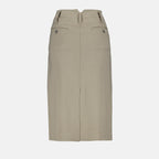 pencil skirt, midi skirt, AMI Paris, luxury fashion, women's clothing