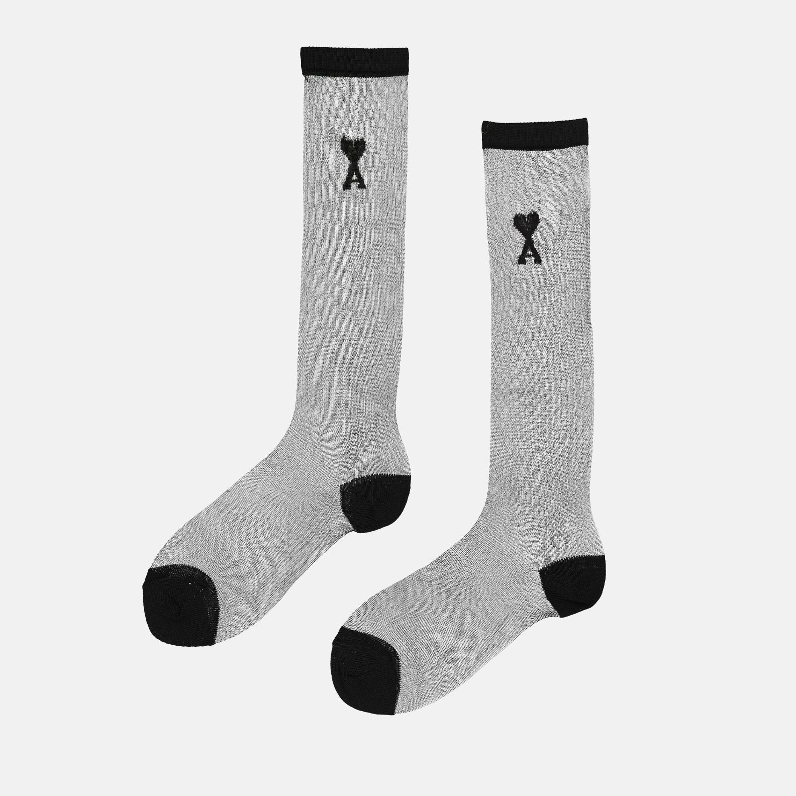 Ami de Coeur, AMI Paris, luxury socks, grey and black socks, designer accessories