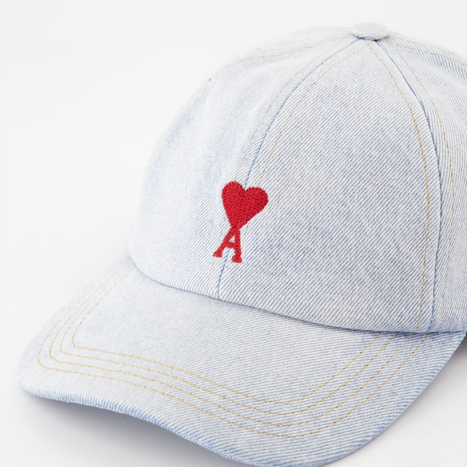 luxury cap, denim cap, AMI Paris accessories, Ami de Coeur cap, unisex cap