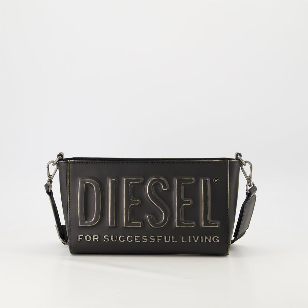 Diesel camera bag, black camera bag, unisex accessories, designer bags, brushed polyurethane bag