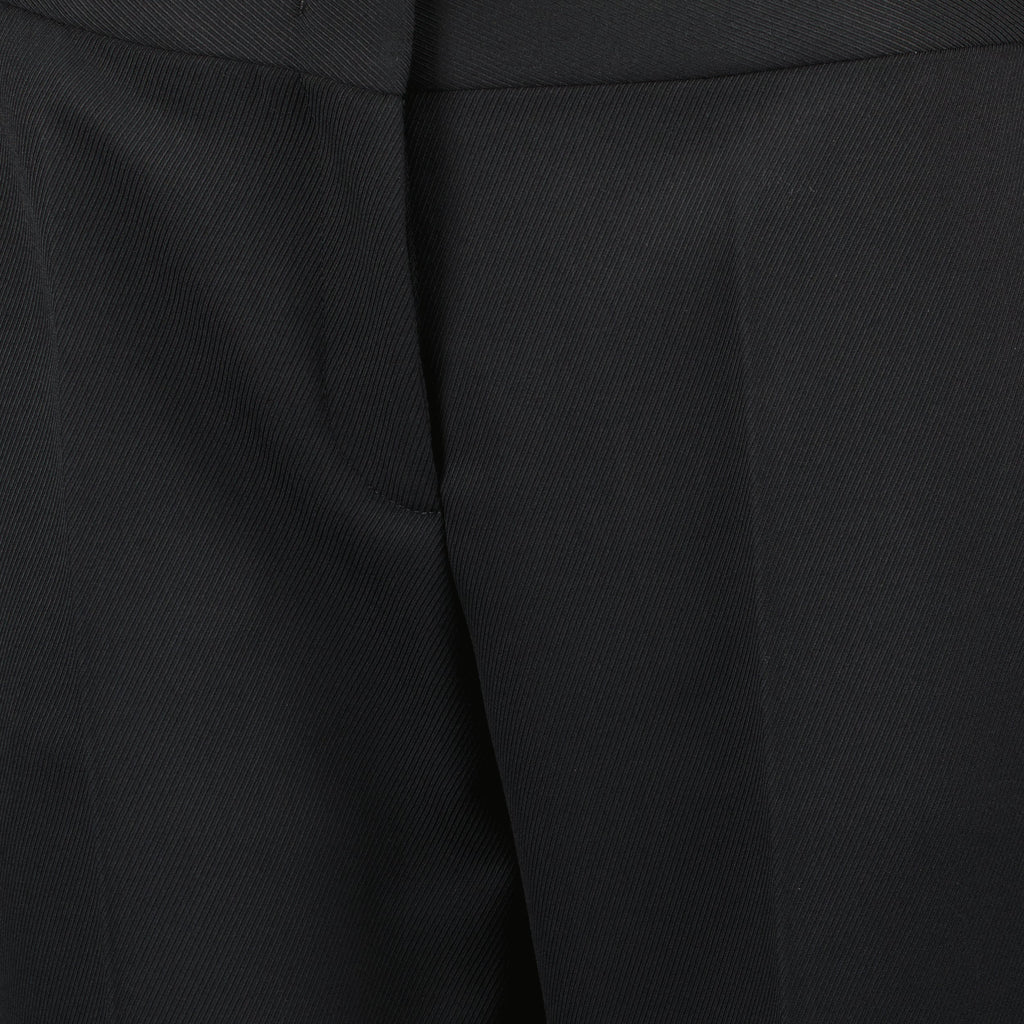 black trousers, carrot cut trousers, Moschino, women's fashion, Spring-Summer collection