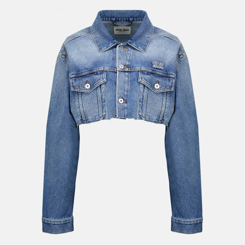 Veste en Denim Bleu