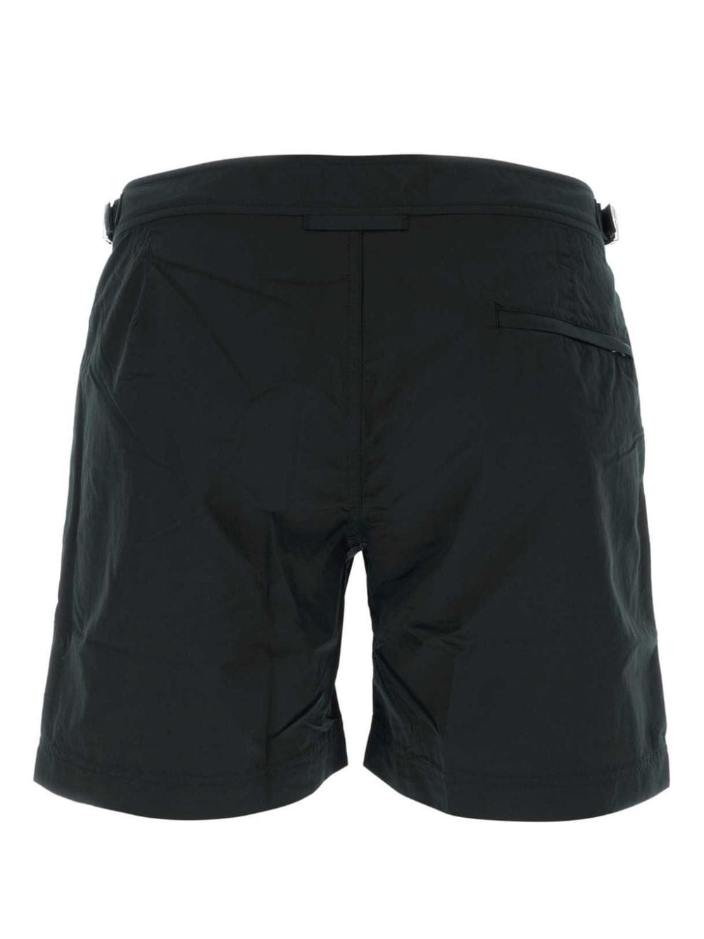 Orlebar Brown, luxury swimwear, men's swim shorts, black swim shorts, tailored swim shorts