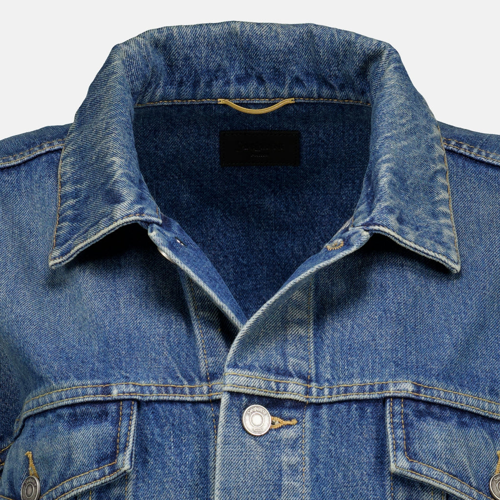 Pull noir en laine à demi-zip