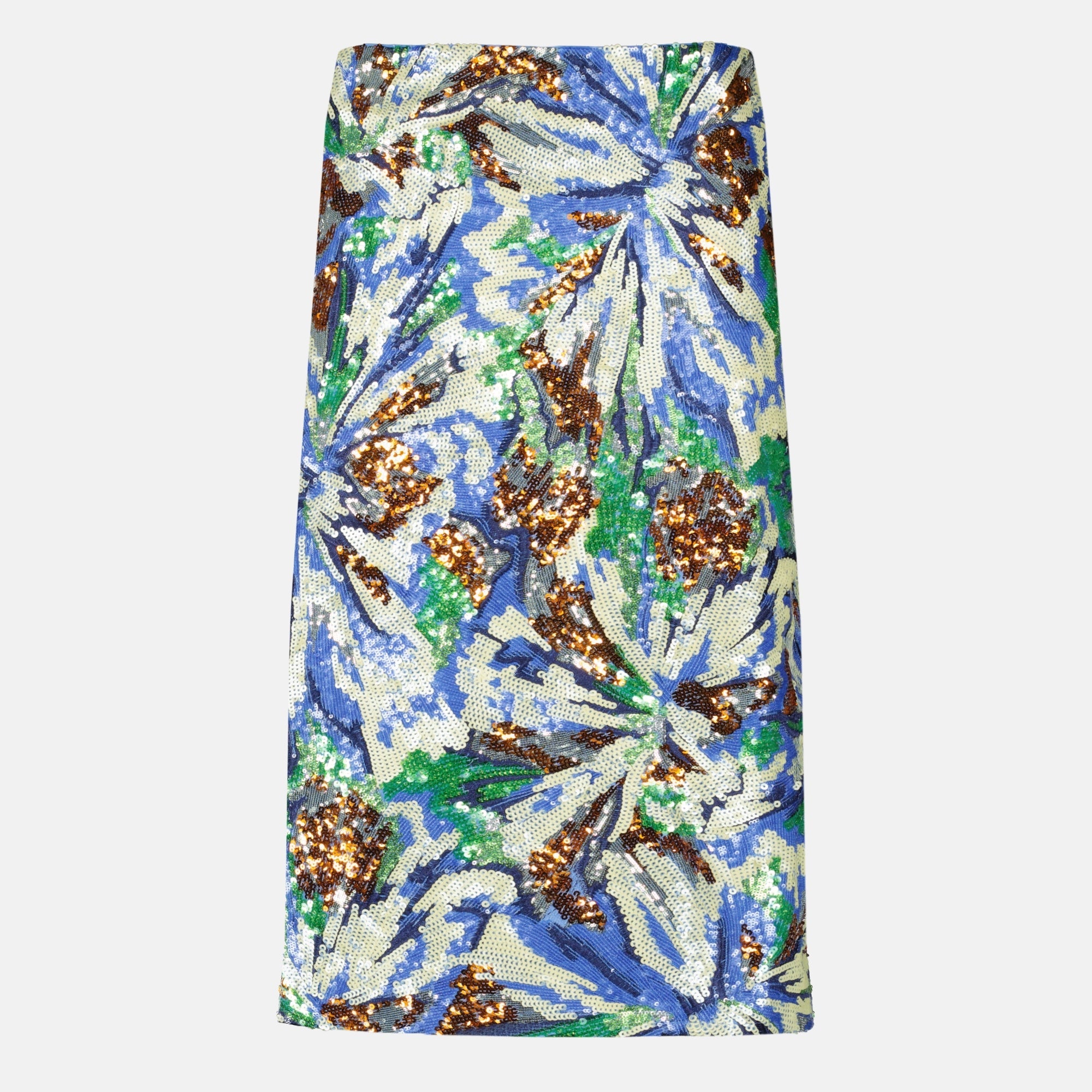 Falda Midi Multicolor de Lentejuelas