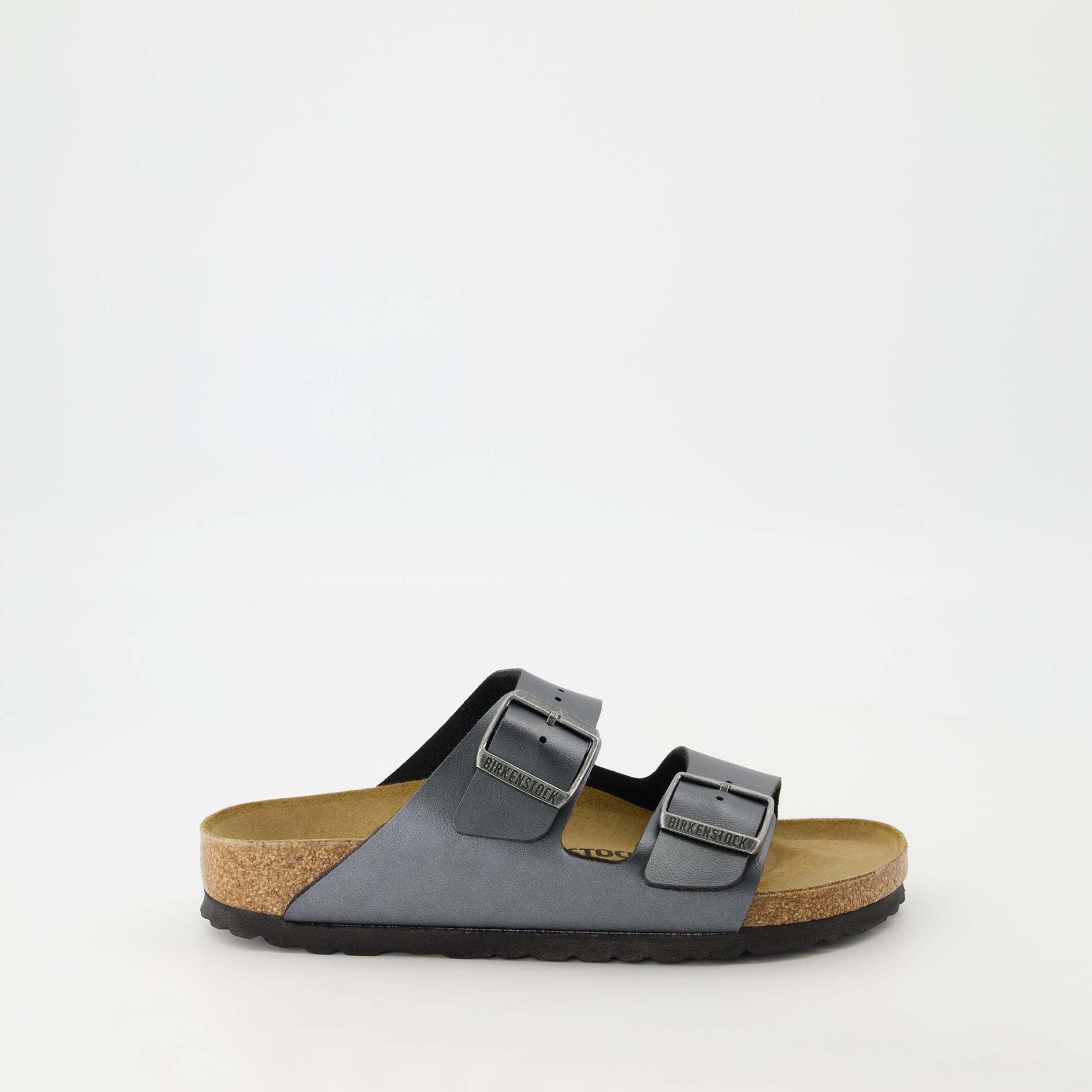 grey sandals, metallic leather sandals, comfortable sandals, adjustable straps, Spring-Summer collection