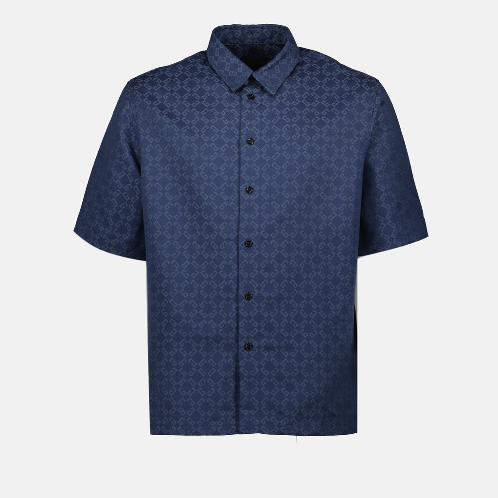 monogrammed dress shirts Monogrammed Denim Shirt - Givenchy - Men