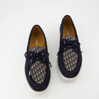Granville Boat Shoes, Dior, Blue Suede Shoes, Luxury Footwear, Designer Boat Shoes