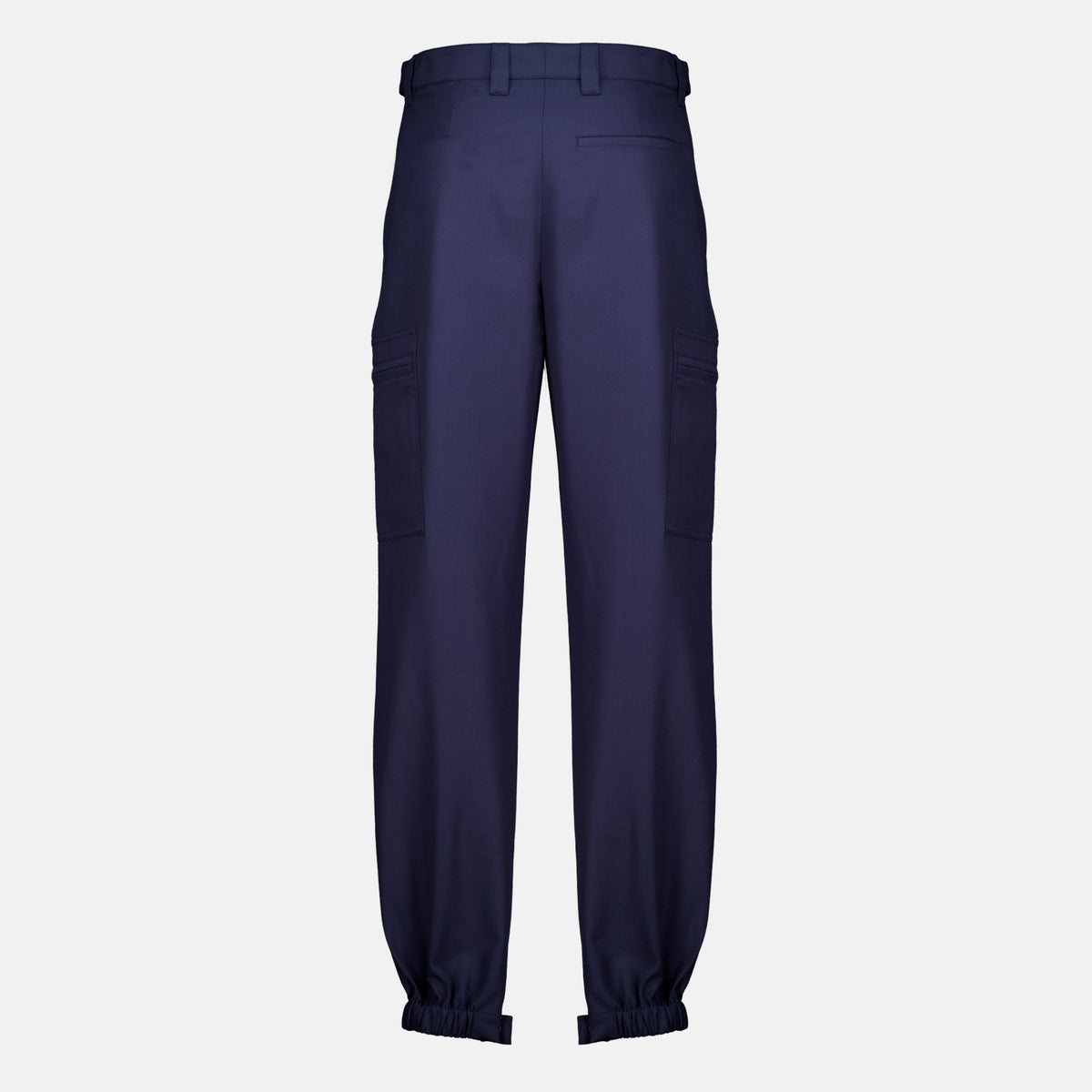 Cargohose aus marineblauer Wolle