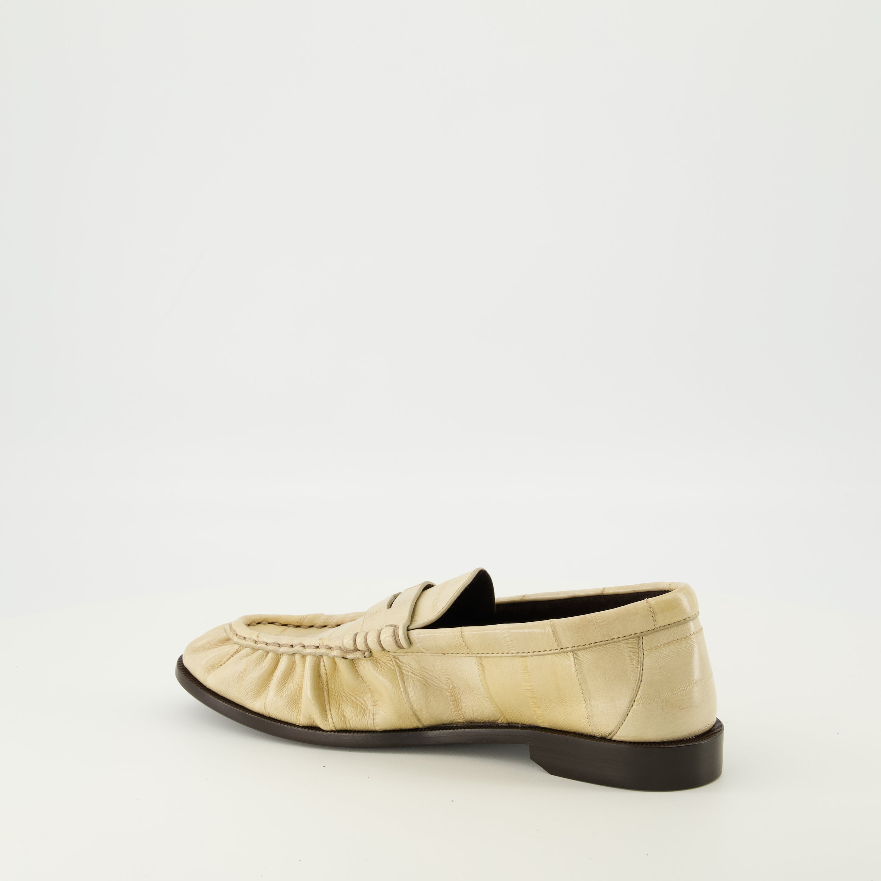 Loafer Saint Laurent - Eel Skinn Beige