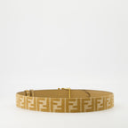 Image of Reversible FF Brown Belt by Fendi for Women - Season Spring-Summer 2025 - Detail View 2