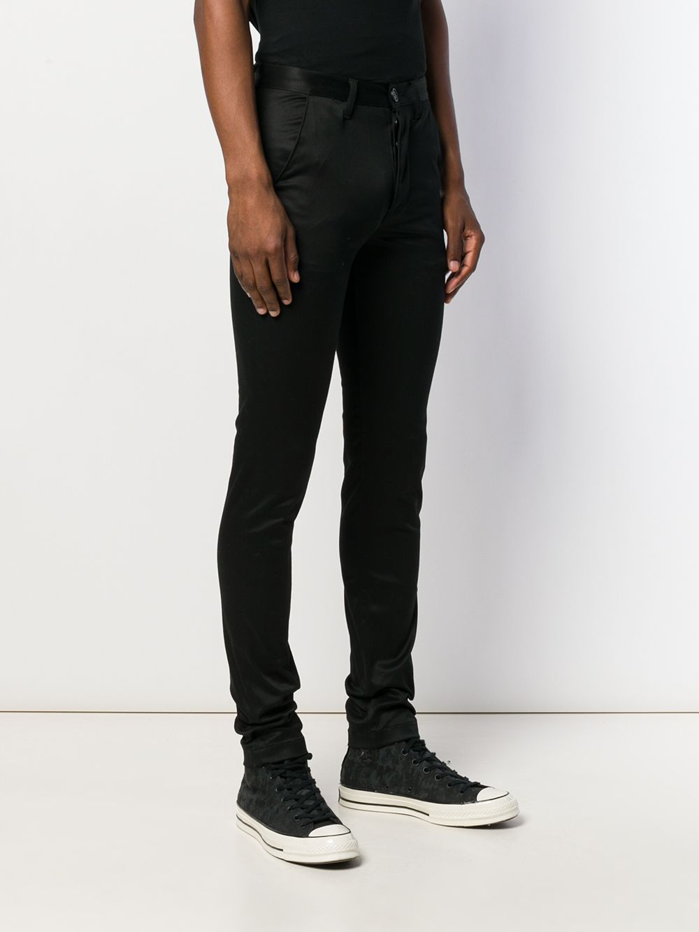 Saint Laurent, black chinos, men's luxury trousers, designer chinos, high-end men's fashion