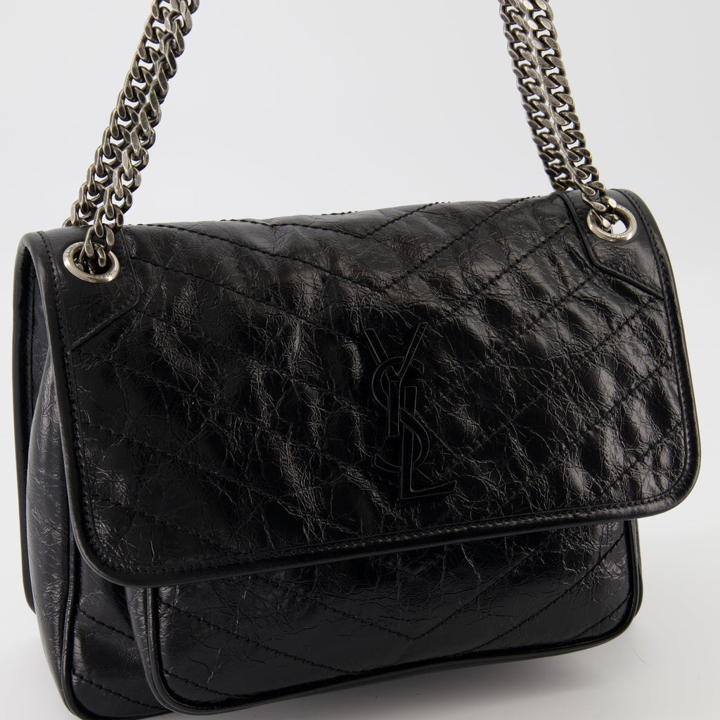 Niki bag, Saint Laurent, black bag, quilted leather, Spring-Summer 2025