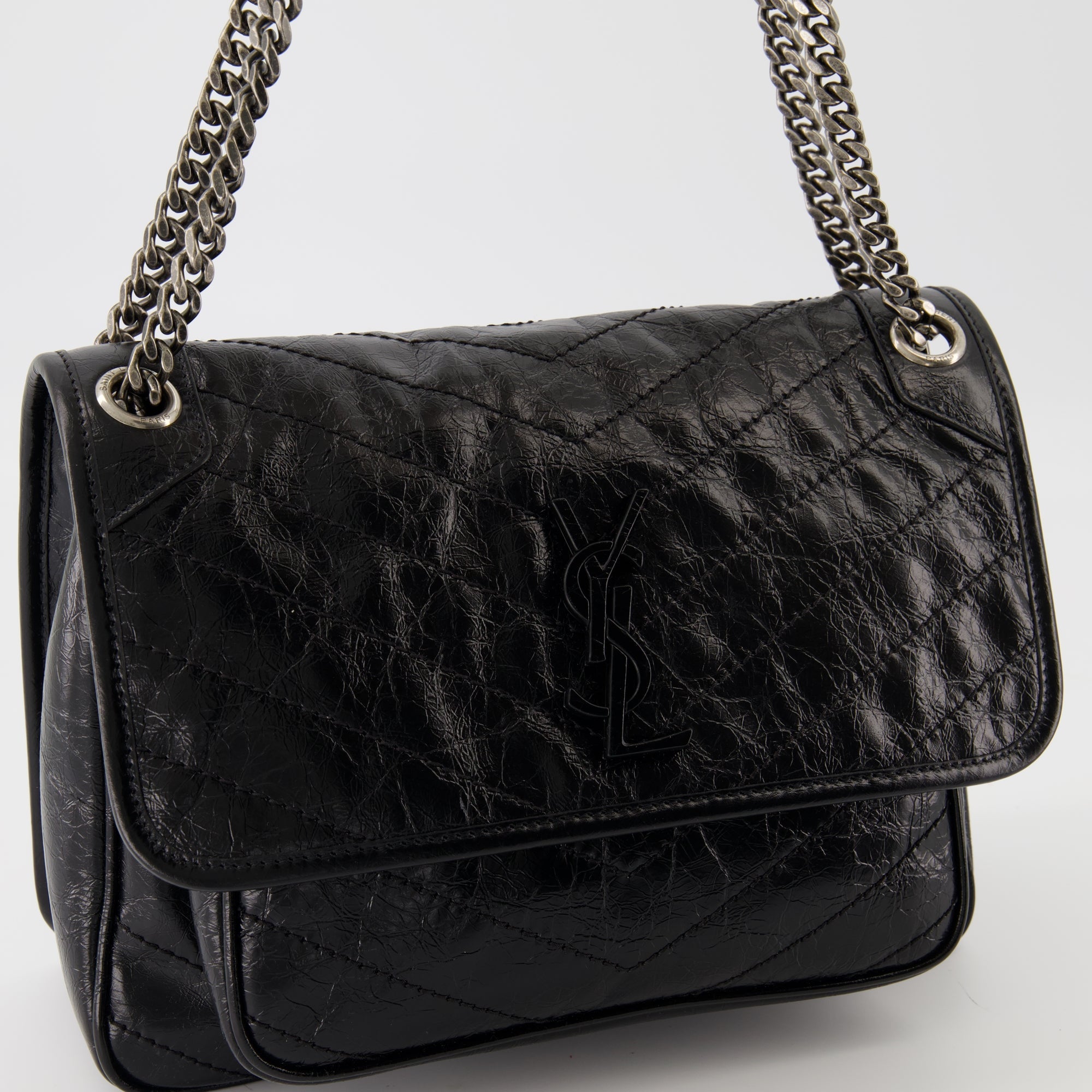 Niki bag, Saint Laurent, black bag, quilted leather, Spring-Summer 2025