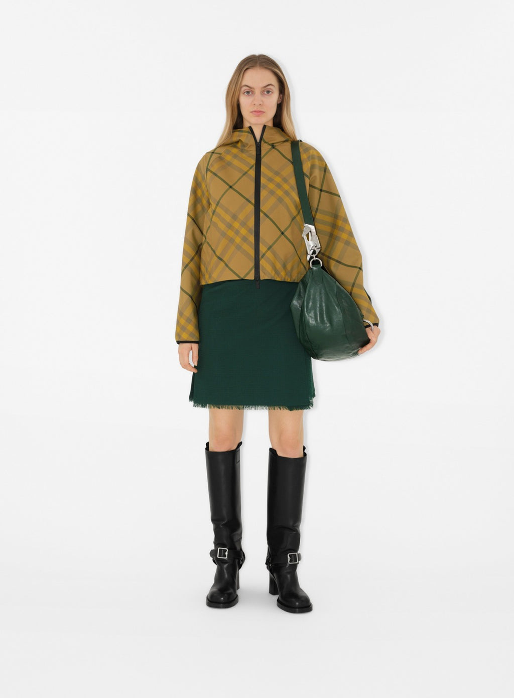 luxury blazer, checked blazer, Burberry blazer, elegant jacket, high-end fashion