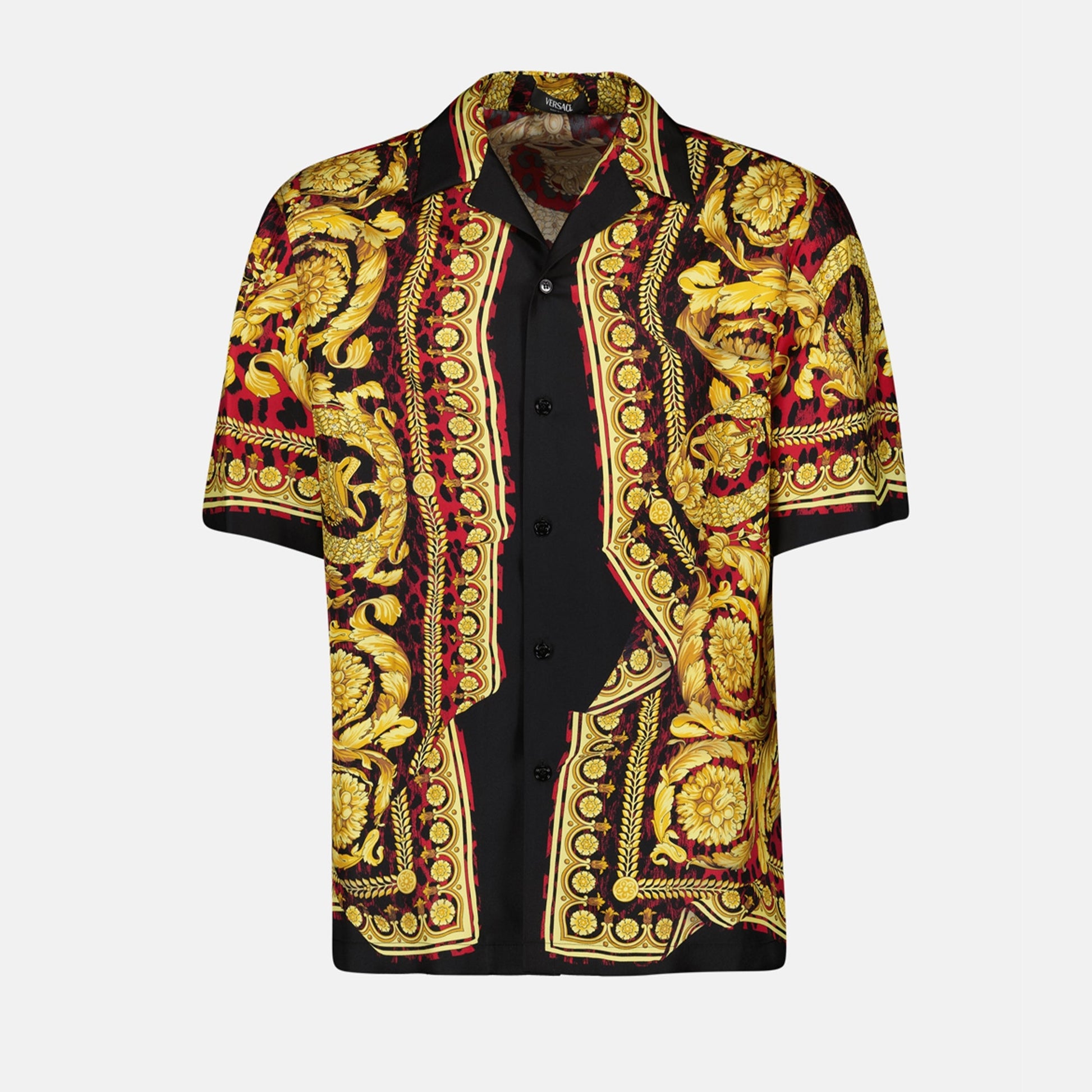 Silk Shirt, Versace, Barocco Print, Luxury Fashion, Autumn-Winter Collection