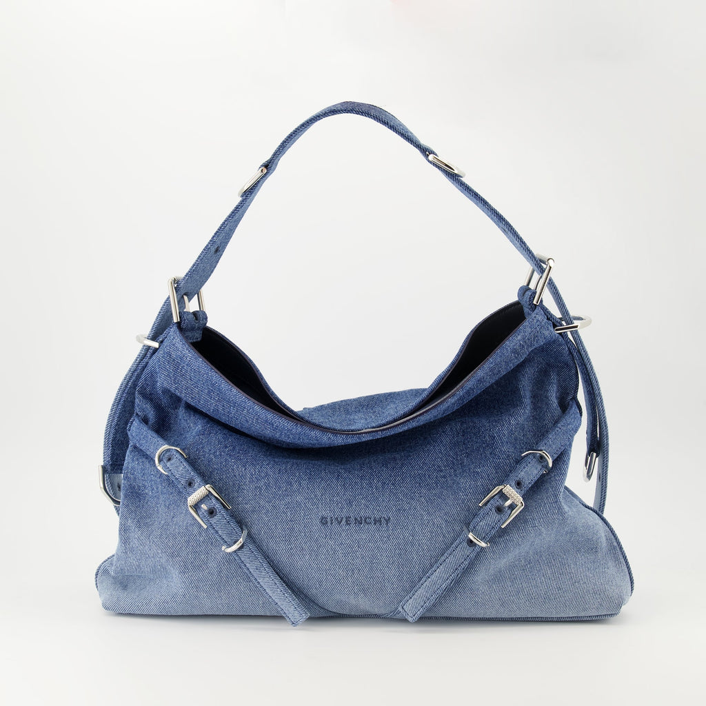 Givenchy bag, denim bag, Voyou bag, adjustable strap, designer accessories