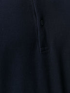 Men's Blue Polo, Dolce & Gabbana, Piqué Cotton, Luxury Apparel, Elegant Menswear