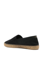 luxury espadrilles, Saint Laurent shoes, embroidered cotton espadrilles, designer footwear, casual luxury shoes