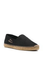 luxury espadrilles, Saint Laurent shoes, embroidered cotton espadrilles, designer footwear, casual luxury shoes