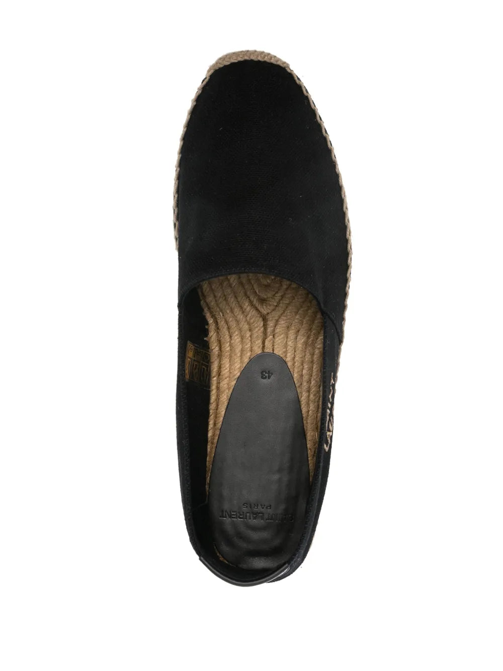luxury espadrilles, Saint Laurent shoes, embroidered cotton espadrilles, designer footwear, casual luxury shoes