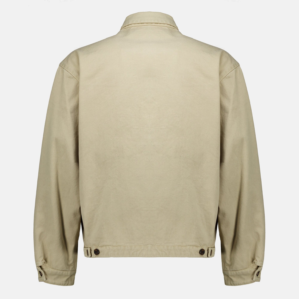 Beige Washed Denim Jacket