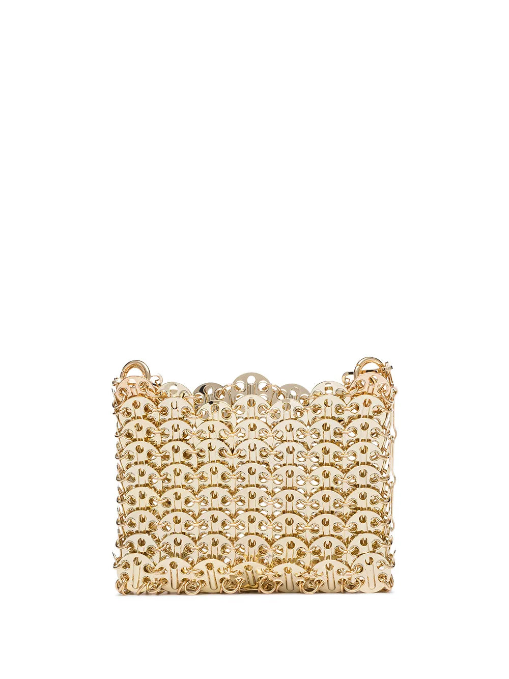 Iconic Nano Bag, Gold Metal Bag, Rabanne 1969 Bag, Metallic Handbag, Autumn Winter 2024