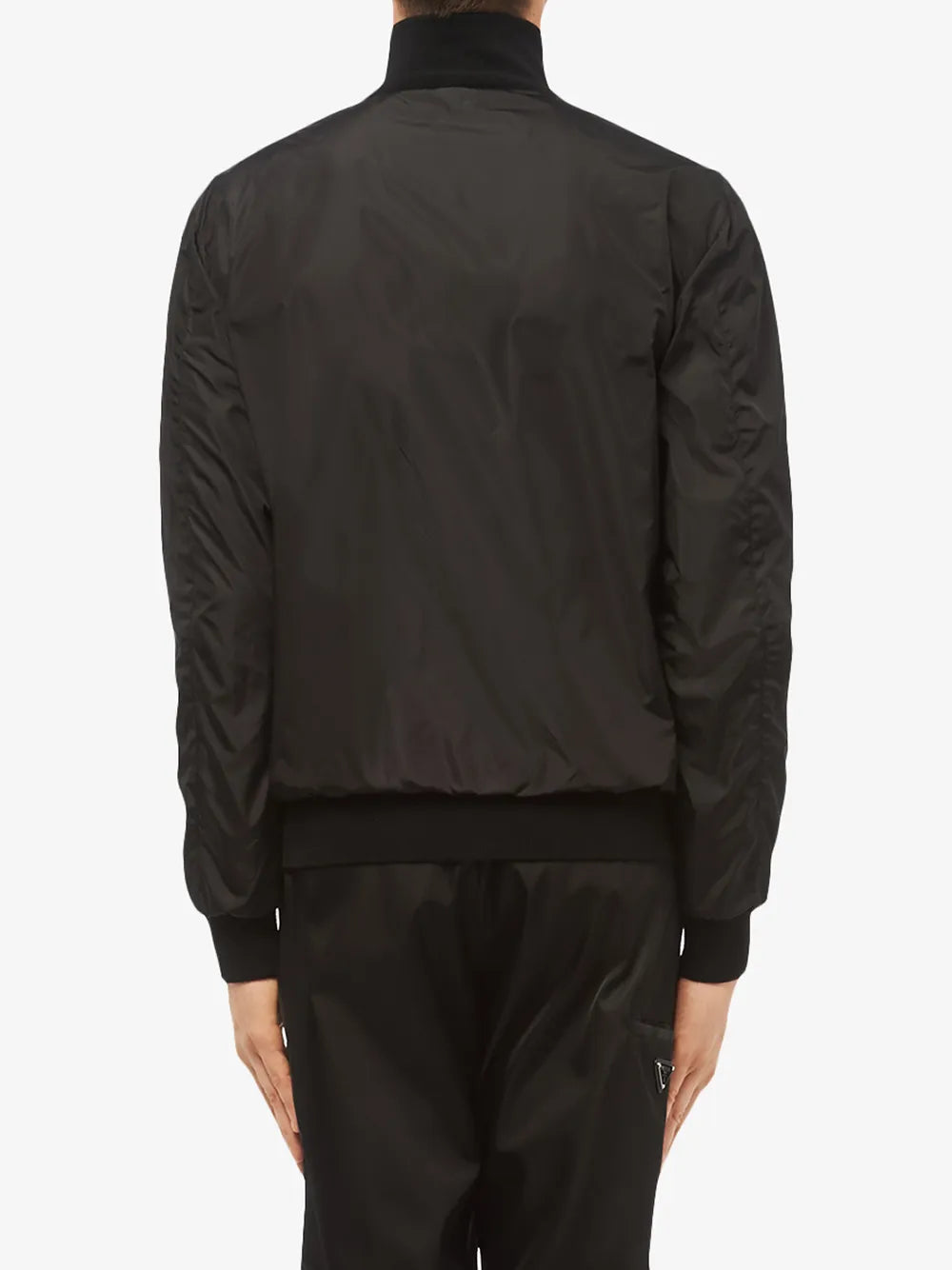 Image of Re-Nylon and Wool Bomber Jacket by Prada for Men - Season Autumn-Winter 2024 - Model view 3