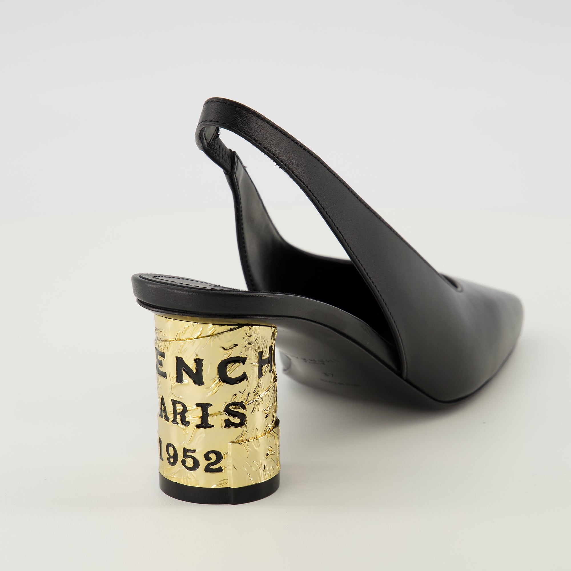 Image of Givenchy Black Tape Heels by Givenchy for Women - Season Spring-Summer 2026 - Back View