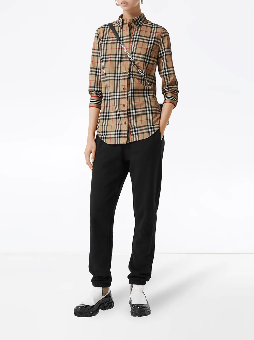 burberry dress shirt womens Burberry Classics Check Cotton Shirt Dress , Size: 0