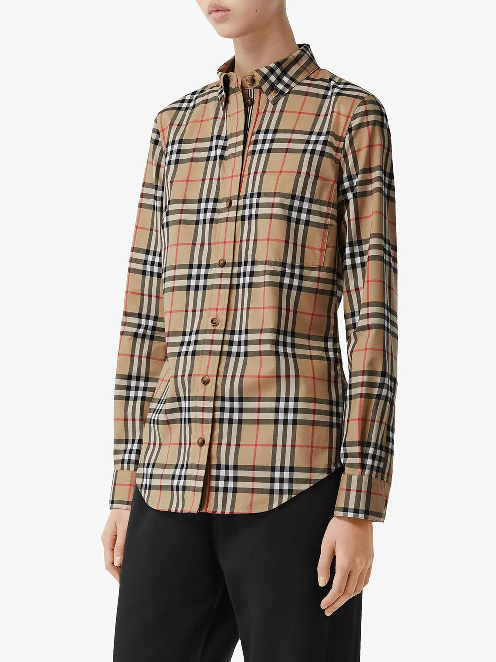 Burberry, Vintage Check, Lapwing Shirt, Women’s Luxury Fashion, Elegant Women’s Shirts