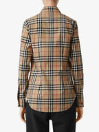 Burberry, Vintage Check, Lapwing Shirt, Women’s Luxury Fashion, Elegant Women’s Shirts