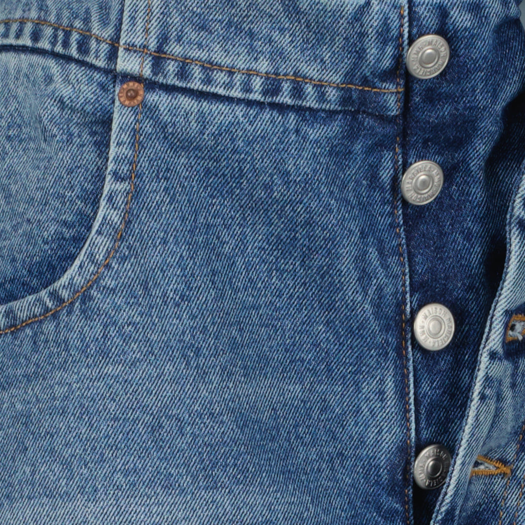 Image of High-Waisted Denim Jeans by Mm6 for Women - Season Autumn-Winter 2025 - Detail View 8