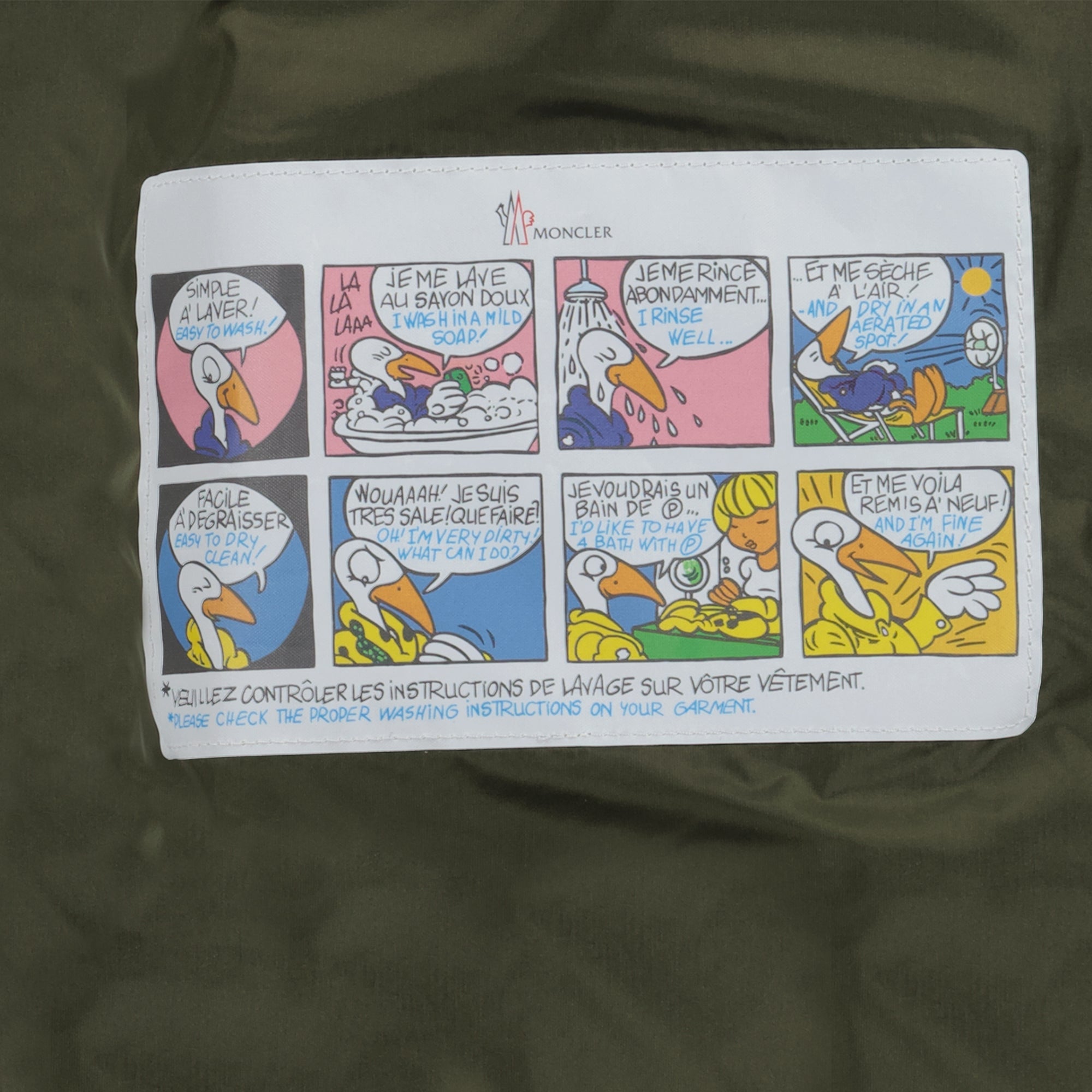 Image of Najan Kaki Down Jacket by Moncler for Men - Season Autumn-Winter 2025 - Detail View 5