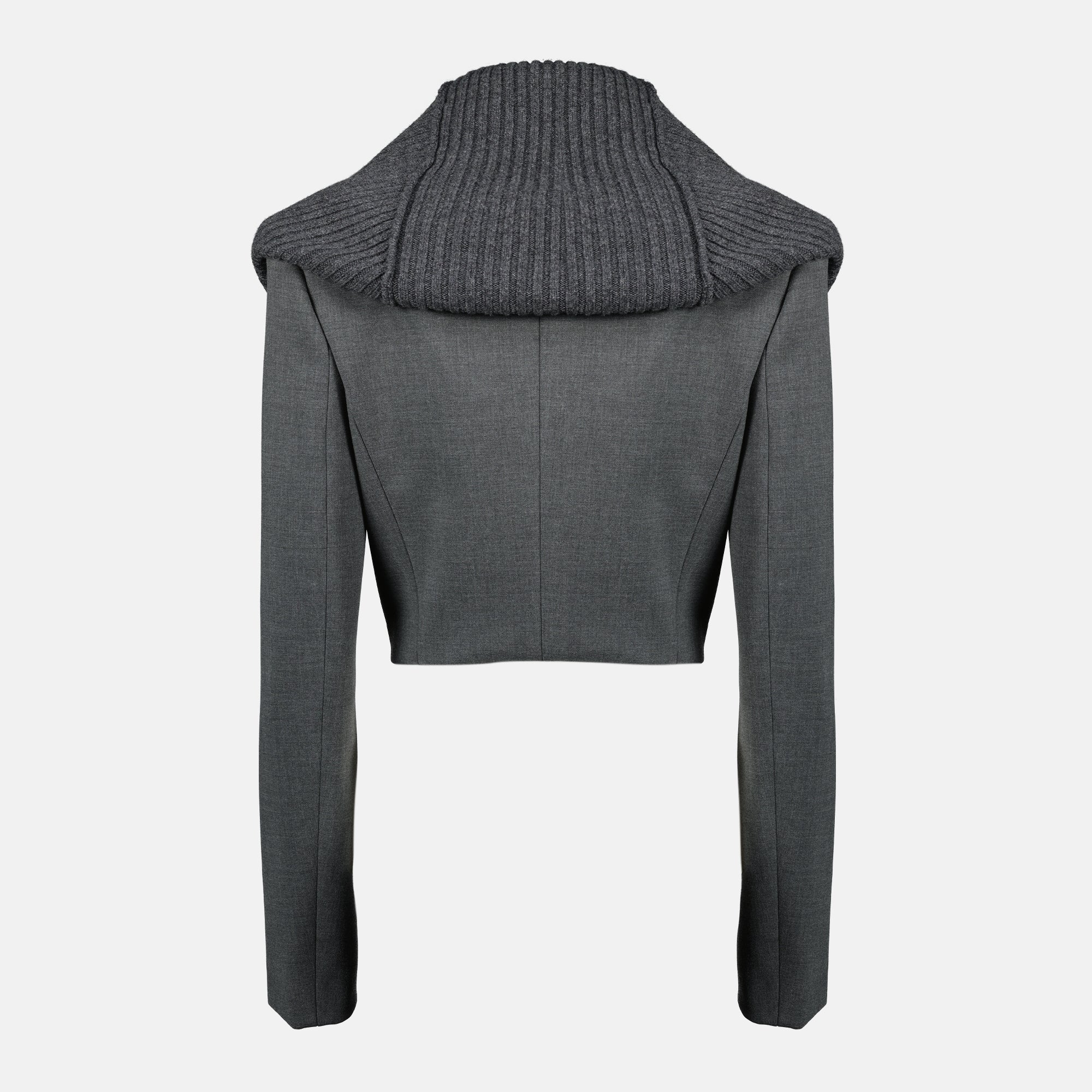 Image of G-olden Grey Short Jacket by Diesel for Women - Season Spring-Summer 2026 - Back View